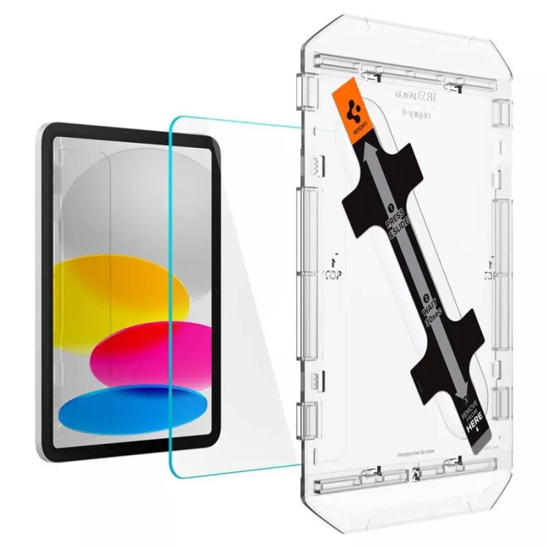 Spigen Glas.tR EZ Fit Protector de pantalla para Apple iPad 10,9 pulgadas (10.ª generación, 2022) - Cristal templado