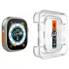 Spigen Glas.tR EZ Fit Protector de pantalla de cristal templado para Apple Watch Ultra (49mm) - pack de 2 - Transparente
