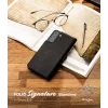 Ringke Folio Signature Funda de piel con compartimentos para tarjetas para Samsung Galaxy S22+ (S22 Plus) - Negro