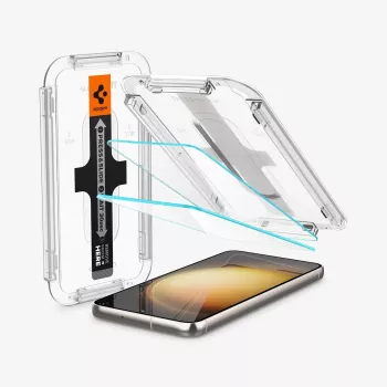 Spigen Glas.tR EZ Fit protector de pantalla de cristal templado para Samsung Galaxy S23 (pack de 2) transparente