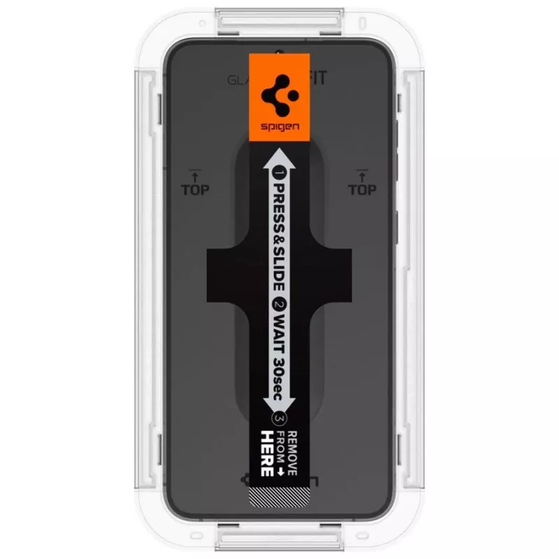 Spigen Glas.tR EZ Fit protector de pantalla de cristal templado para Samsung Galaxy S23 (pack de 2) transparente