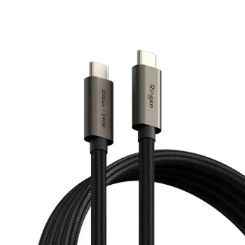 RINGKE cable USB 3.2 Gen 2x2 Type-C PD 240W 100cm negro