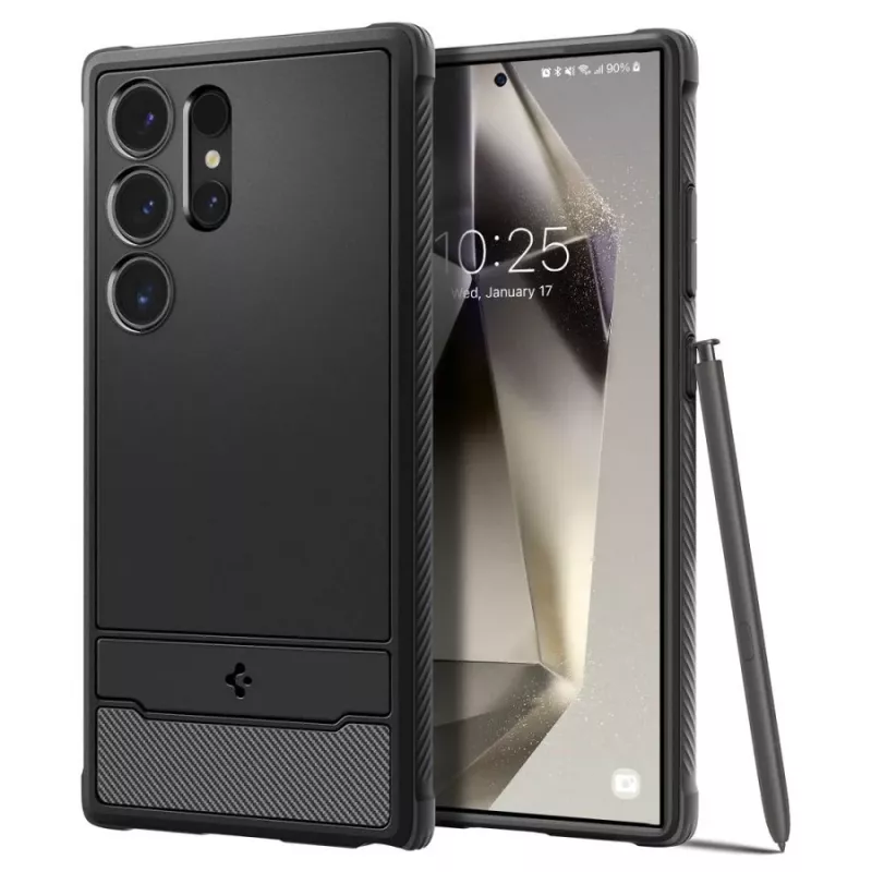 Spigen Funda Rugged Armor para Samsung Galaxy S24 Ultra - Negro Mate