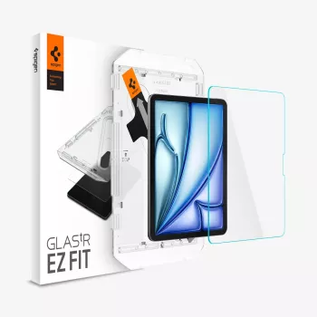 Spigen Glas.tR EZ Fit Protector de Pantalla para Apple iPad Air 11
