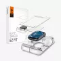 Spigen Elite Shield EZ Fit Protector de Pantalla de Vidrio Híbrido Pack de 2 para Apple Watch 10 (46 mm) Transparente