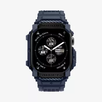 SPIGEN RUGGED ARMOR PRO APPLE WATCH 10 / 11 (46 MM) AZUL MARINO