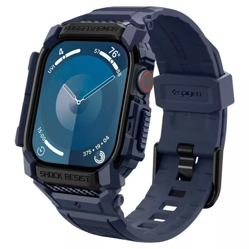 SPIGEN RUGGED ARMOR PRO APPLE WATCH 10 / 11 (46 MM) AZUL MARINO