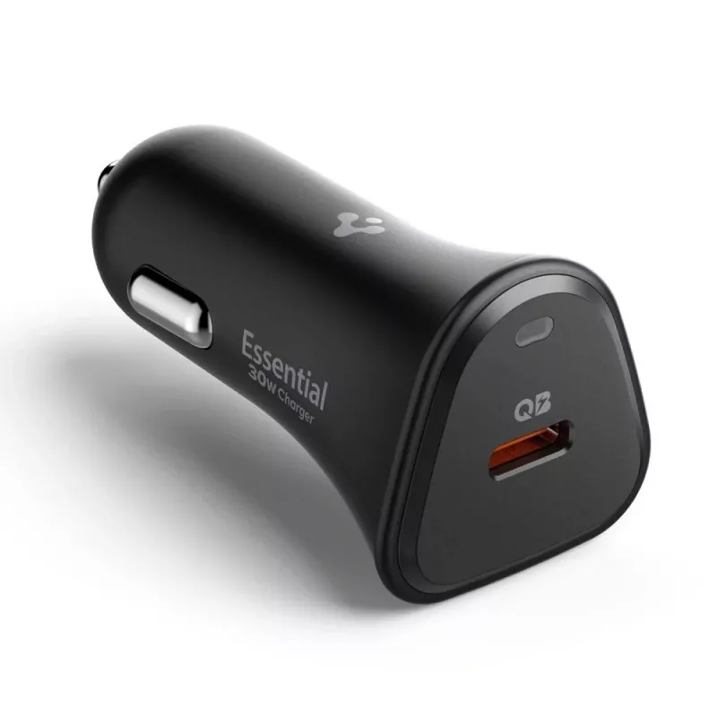 SPIGEN ESSENTIAL EV301 Cargador de coche 1-PORT 30W negro