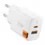 SPIGEN ESSENTIAL EE202EU Cargador de red 2-PORT 20W blanco