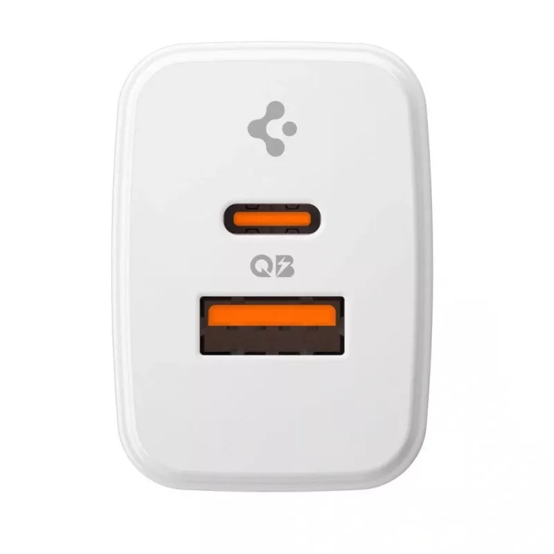 SPIGEN ESSENTIAL EE202EU Cargador de red 2-PORT 20W blanco