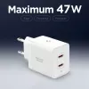 SPIGEN ESSENTIAL EE472EU Cargador de Red 2 Puertos 47W Blanco
