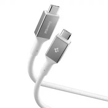 SPIGEN Essential Cable USB-C a USB-C 240W 120cm Blanco