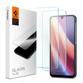 SPIGEN GLAS.tR SLIM Pack de 2 Protectores de Pantalla de Cristal Templado para Samsung Galaxy A16 4G/5G, A26 5G, A17 4G/5G - Clear
