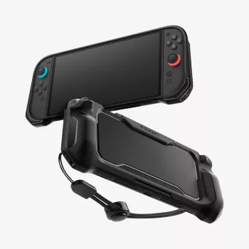 Spigen Rugged Armor Funda para Nintendo Switch 2 Negro Mate