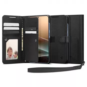 SPIGEN Wallet S Funda para Samsung Galaxy S25+ Plus Negro