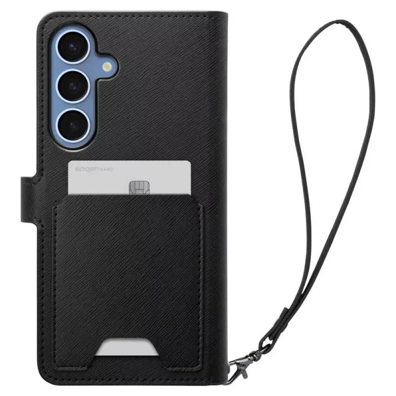 SPIGEN Wallet S Funda para Samsung Galaxy S25+ Plus Negro