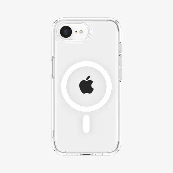 Spigen Ultra Hybrid Mag MagSafe Funda para iPhone 16e blanca