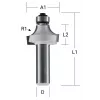 Makita fresa de redondear - 19 mm