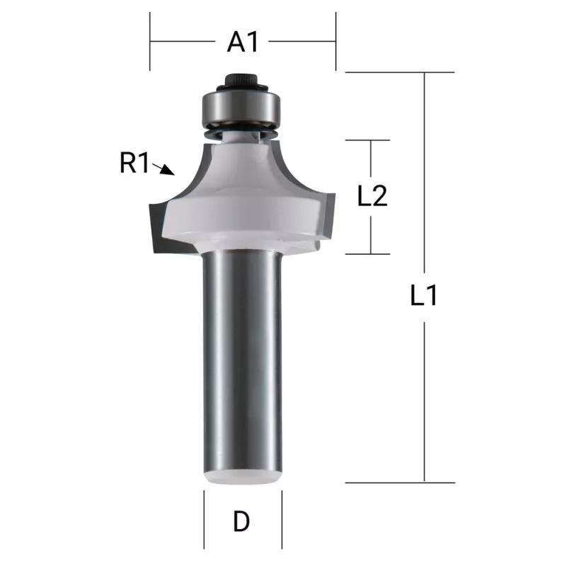 Makita fresa de redondear - 19 mm