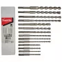 Makita set de brocas SDS-PLUS para martillo 14 piezas (5-14 mm) en maletín de plástico D-71956