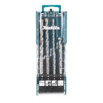 Makita E-15861 Set de brocas martillo SDS-Plus 8 piezas, con punta de carburo