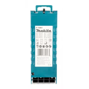 Makita E-15861 Set de brocas martillo SDS-Plus 8 piezas, con punta de carburo