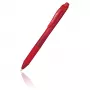 Pentel EnerGel X bolígrafo de gel retráctil - tinta roja - 0.7 mm - cuerpo rojo translúcido