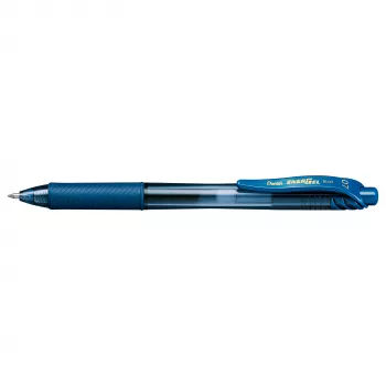 Pentel EnerGel X bolígrafo de gel líquido retráctil - azul marino - 0.7 mm - punta media - ambidiestro