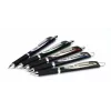 Pentel BLP77-AX bolígrafo de gel retráctil - tinta negra - 0.7 mm - a base de pigmento - cuerpo negro - clip plateado - caja