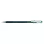 Pentel Hybrid Dual Metallic bolígrafo de gel - plata metalizado - 1.0 mm - con capuchón