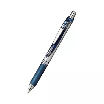 Pentel EnerGel XM bolígrafo de gel retráctil - tinta azul marino - extrafino 0.35 mm - cuerpo azul marino - clip plateado