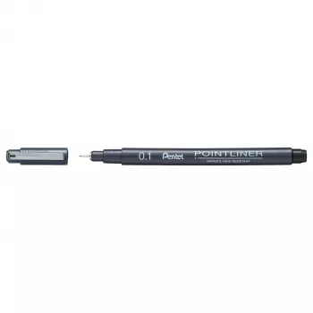 Pentel Pointliner fineliner negro 0,1 mm