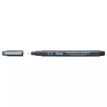 Pentel Pointliner fineliner negro 0,3 mm