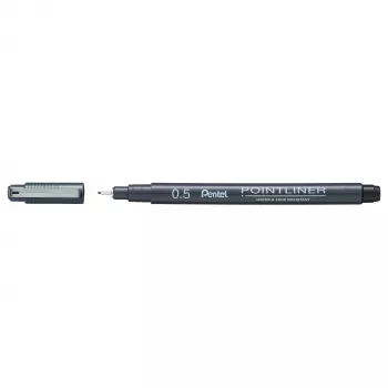 Pentel Pointliner fineliner negro 0,5 mm