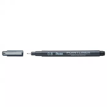 Pentel Pointliner fineliner negro 0,8 mm