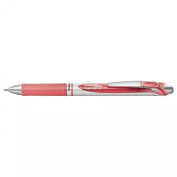 Pentel EnerGel BL77 bolígrafo de gel retráctil - rosa - coral - plata - redondo - 0,7 mm - tinta base de agua