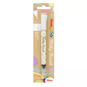 Pentel Milky Brush rotulador, blanco