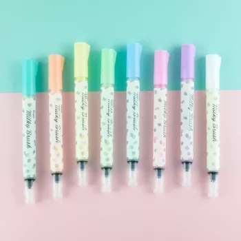Pentel Milky Brush rotulador, blanco