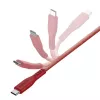 ENERGEA Flow cable USB-C a USB-C 1,5m rojo 240W 5A PD carga rápida