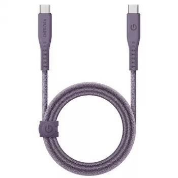 ENERGEA Flow cable USB-C a USB-C 1,5m lila 240W 5A PD carga rápida