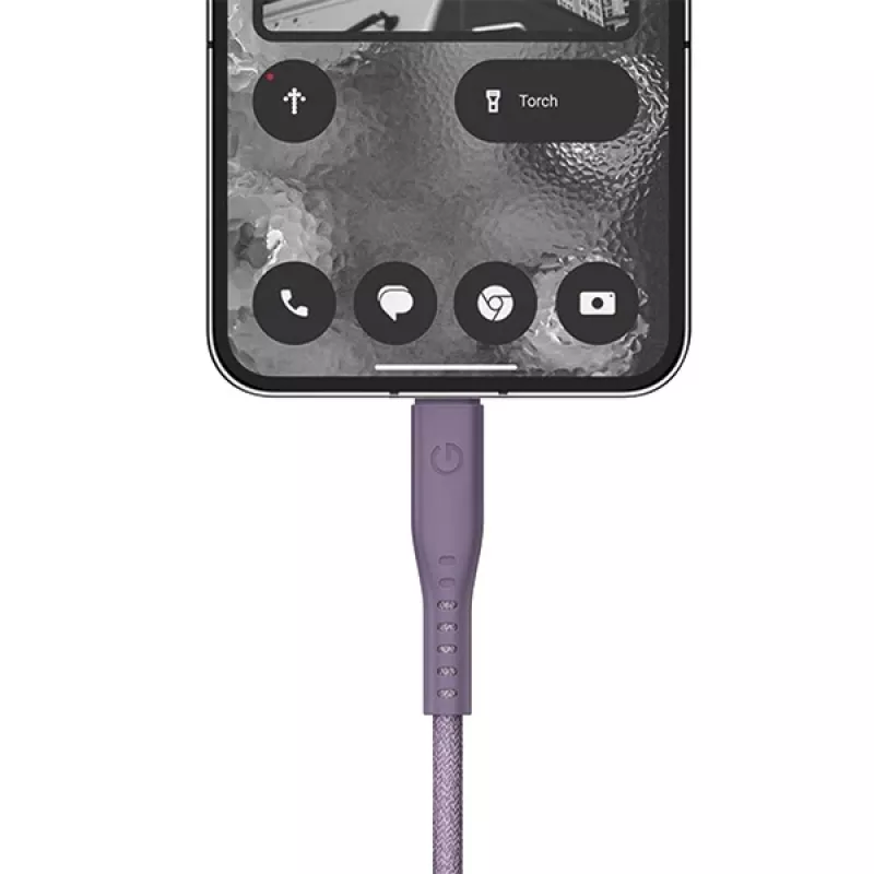 ENERGEA Flow cable USB-C a USB-C 1,5m lila 240W 5A PD carga rápida