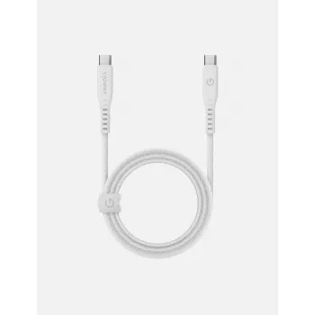 ENERGEA Flow cable USB-C a USB-C 1,5m blanco 240W 5A PD carga rápida