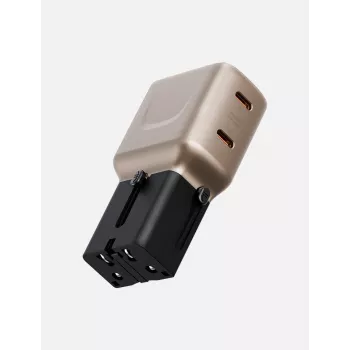ENERGEA TravelGoAdapter 45 2xUSB-C 45W cargador de pared Gold-Black