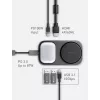 ENERGEA WiDock Plus 7-in-1 USB-C 3.1 Estación de acoplamiento con carga inalámbrica Qi2, Graphite