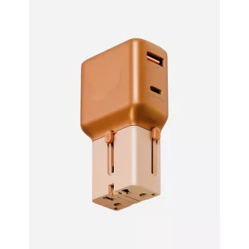 ENERGEA TravelGoAdapter 35 USB-A/USB-C 35W naranja