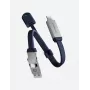 ENERGEA Sheath Key 2-in-1 Cable USB-C a USB-C/USB-A 15cm azul 60W 480Mbps