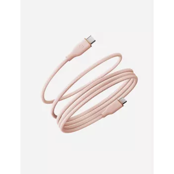 ENERGEA Helix 60 Cable magnético USB-C a USB-C 480Mbps 60W 1,5m rosa