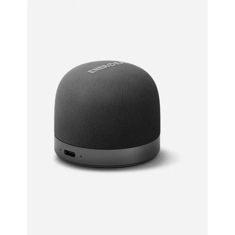 ENERGEA MagAudio Go Plus Qi MagSafe Altavoz Bluetooth portátil con correa, Graphite