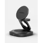 ENERGEA Alumag GYRO 360 Cargador inalámbrico Qi2 giratorio 25W plegable Gunmetal