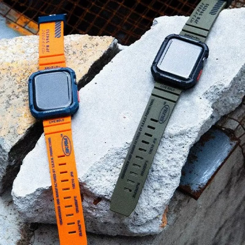 SKINARMA Shokku Correa para Apple Watch 49/46/45/44mm - Smoke